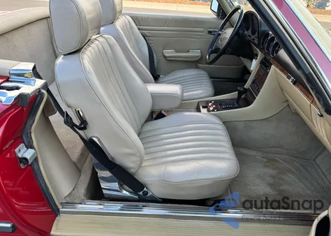 1987 Mercedes-Benz 560 Sl из США, поврежденный, VIN WDBBA48D3HA064333